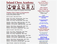 Tablet Screenshot of inlandchess.org